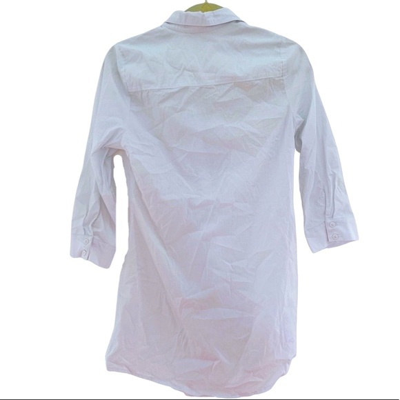 Size: M Maternity White Knot Front Blouse - Picture 2 of 8